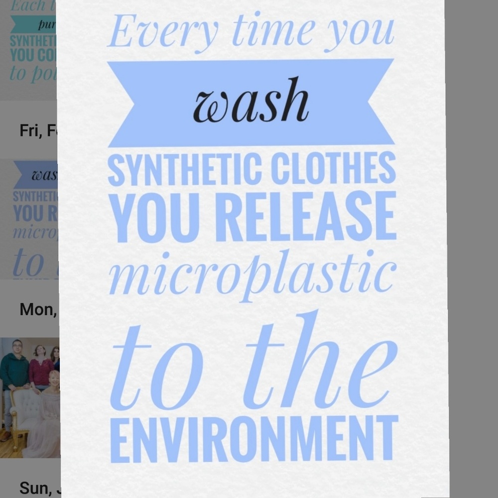 Synthetic clothes